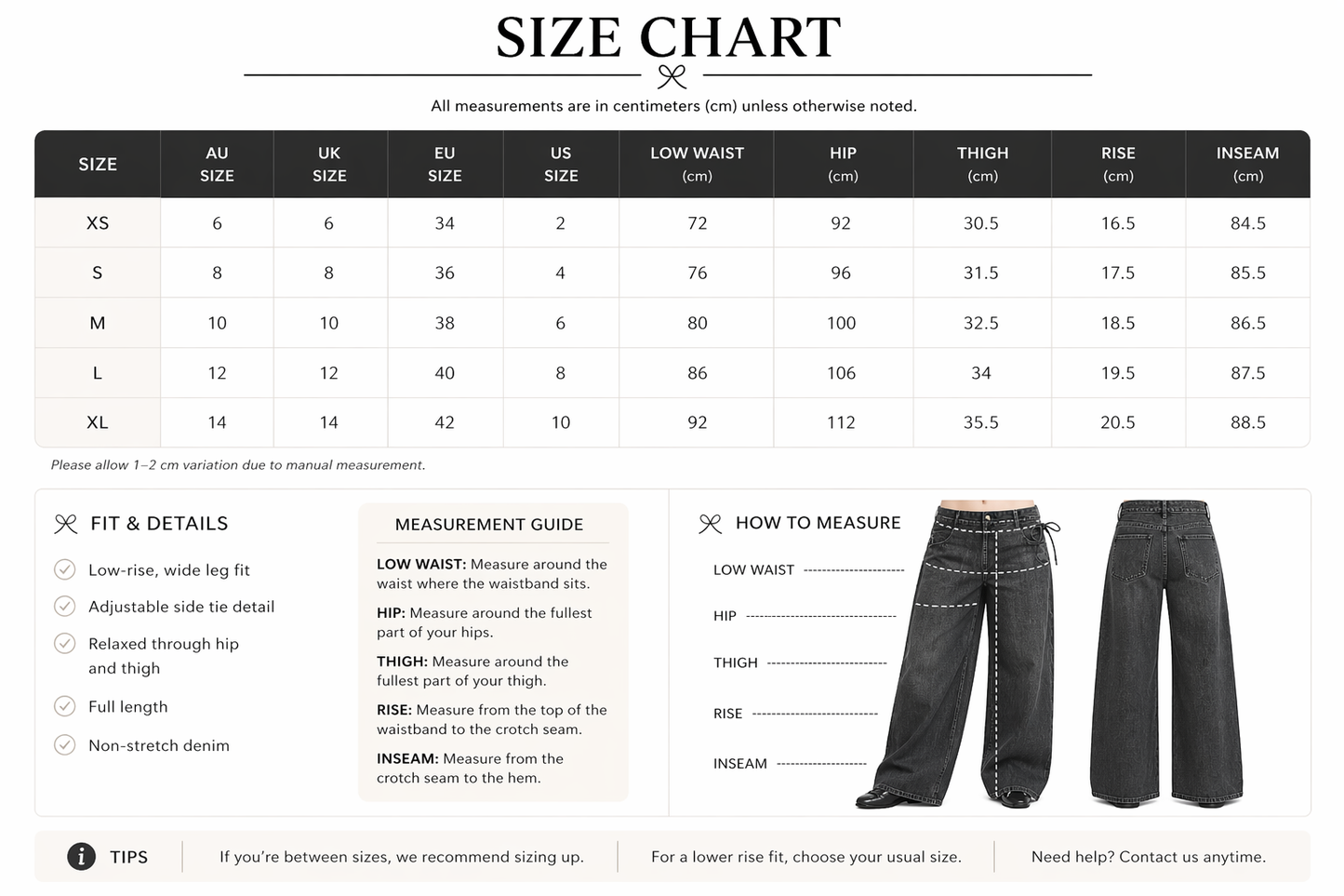 Rita Low-Rise Selvedge Denim